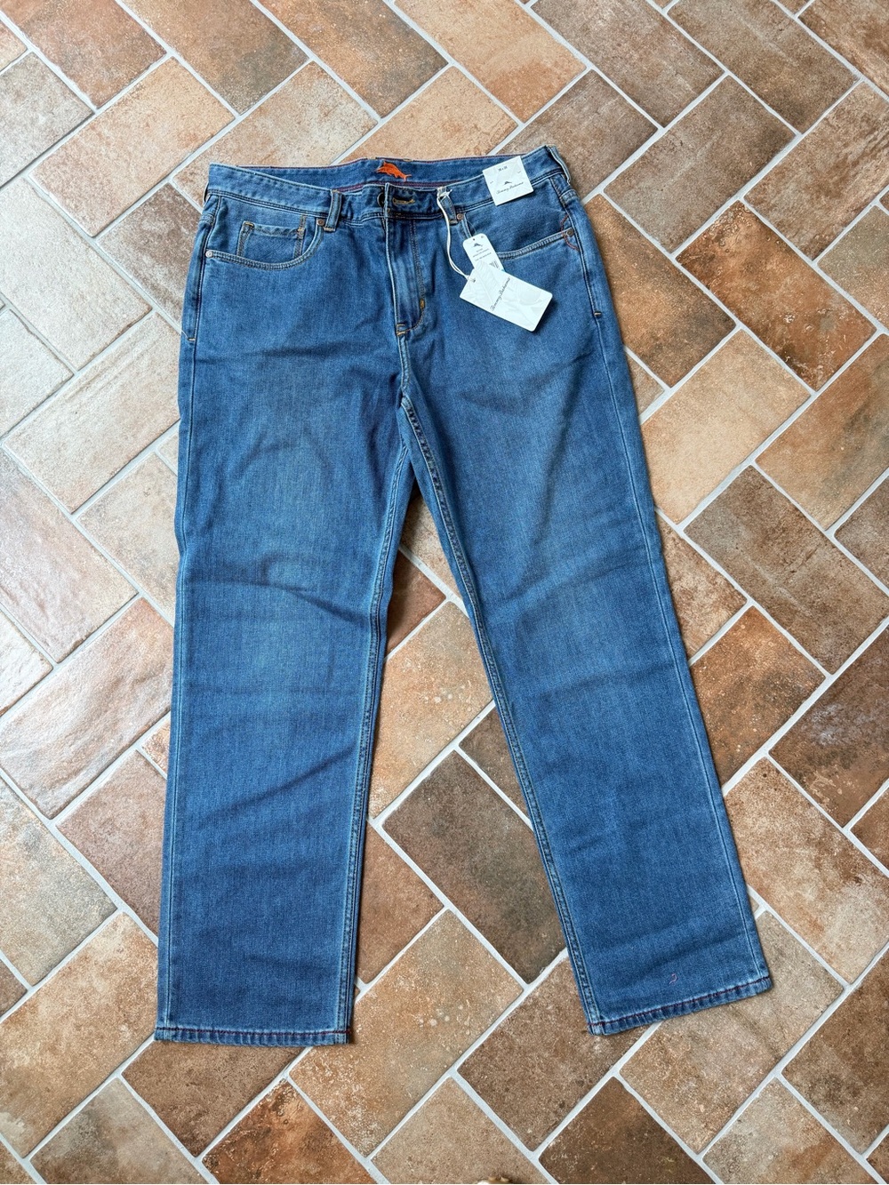 Tommy Bahama Men's Relaxed Straight-Leg Jeans in Denim Blue